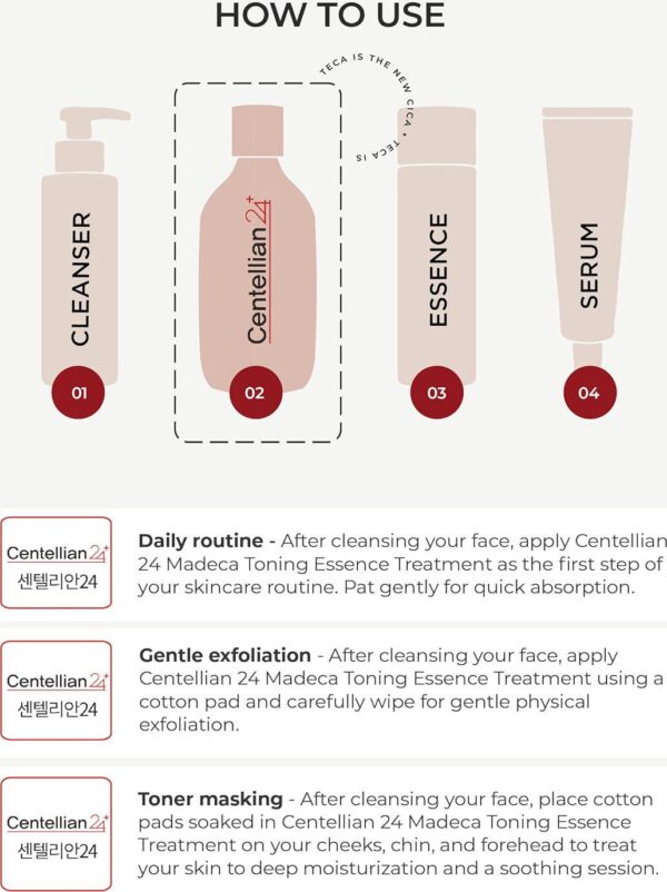 Christmas Gifts Centellian 24 Toning Essence Treatment for Even Skin Tone and Wrinkle Improvement with TECA, Centella Asiatica, Niacinamide (10.14 fl oz) by Dongkook Pharmaceutical - Image 6