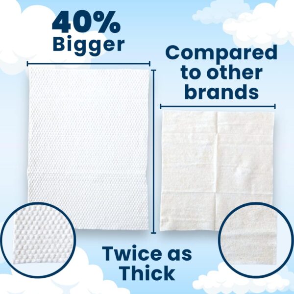 Clean Skin Club XL Premium Face Wipes, 40% Larger Than Normal Wipes, Extra Moist Makeup Removing Towelettes, 30 Count, Facial Cleansing Cloth, Fragrance Free, No Alcohol or Chemicals - Image 2