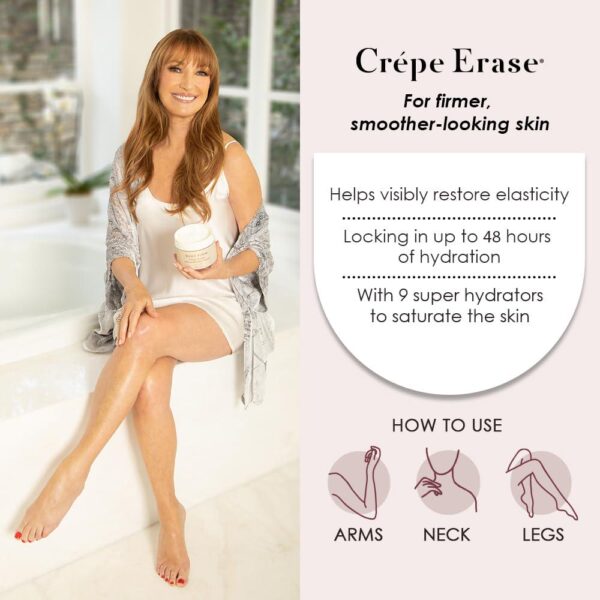 Crepe Erase Advanced Body Repair Treatment, Anti-Aging Wrinkle Cream for Face and Body, Support Skins Natural Elastin and Collagen Production - 10oz - Image 3