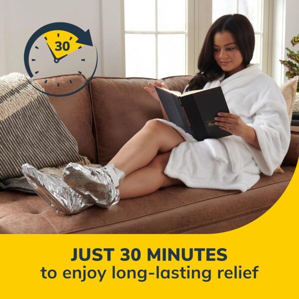 Dr. Scholl's Tired, Achy Feet Soothing and Reviving Foot Mask, 3 Pair, Warming Booties - Image 5