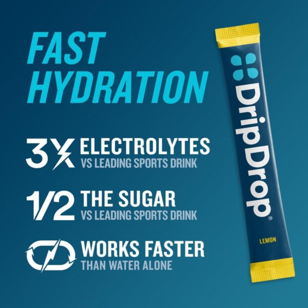 DripDrop Hydration - Bold Variety Pack - Watermelon, Berry, Lemon, Orange | Electrolyte Powder Drink Mix | Hydration Packets | Non-GMO, Gluten Free, Vegan | 1 Pack (32 Servings) - Image 2