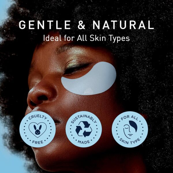 Enaskin Naturals Under Eye Patches for Dark Circles: 30 Pairs Retinol Collagen Eye Gels Mask - Reduce Wrinkles Puffy and Bags - Skin Treatment Pads - Anti Aging Moisturizer For Women (Blue) - Image 7