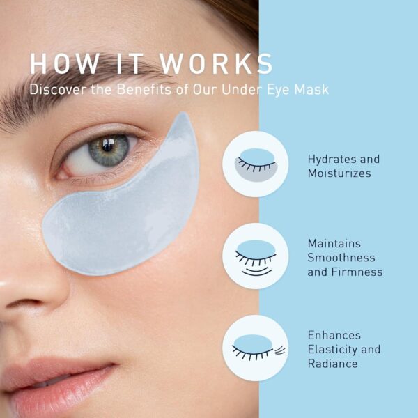 Enaskin Naturals Under Eye Patches for Dark Circles: 30 Pairs Retinol Collagen Eye Gels Mask - Reduce Wrinkles Puffy and Bags - Skin Treatment Pads - Anti Aging Moisturizer For Women (Blue) - Image 2
