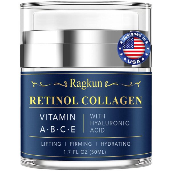 Face Moisturizer Retinol Cream - Neck Collagen Creams for Tightening and Firming - Anti Aging Day and Night Facial Moisturizer for Women and Men, Tighten and Lift Wrinkle Cream - 1.7 Fl Oz