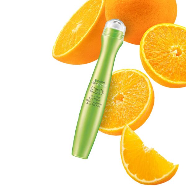 Garnier Clearly Brighter Anti-Puff Eye Roller, 0.5 Fl Oz (15mL), 1 Count (Packaging May Vary) - Image 3