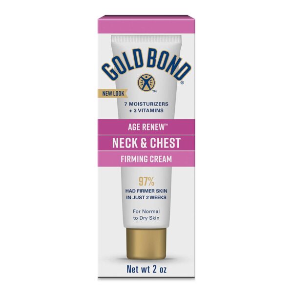 Gold Bond Age Renew Neck and Chest Firming Age Renew Cream, 2 oz., Clinically Tested Skin Firming Cream