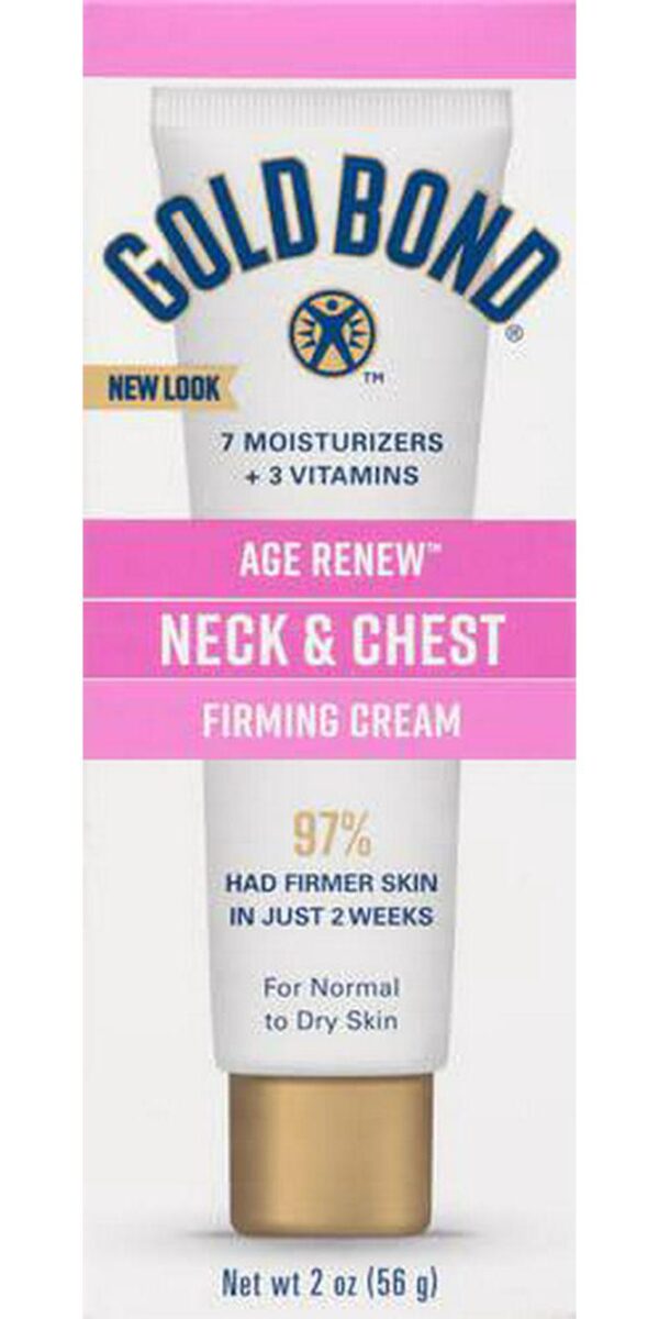 Gold Bond Age Renew Neck and Chest Firming Age Renew Cream, 2 oz., Clinically Tested Skin Firming Cream - Image 2