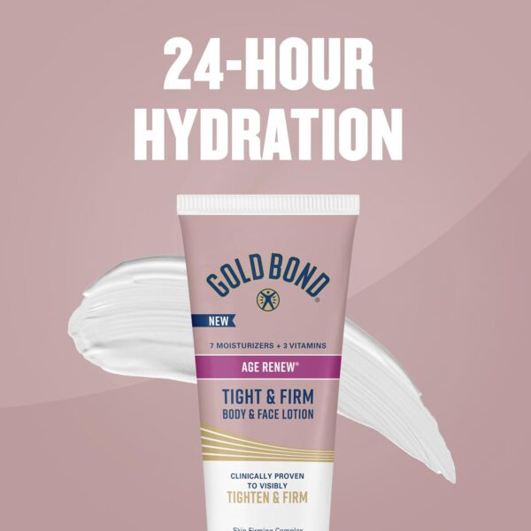 Gold Bond Age Renew Tight and Firm Body and Face Lotion with Proteins and Lipids, Skin Firming Lotion for Aging, Dry Skin, 8 oz. - Image 5