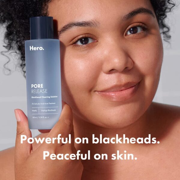 Hero Cosmetics Pore Release Blackhead Clearing Solution - Exfoliating Toner Featuring BHA, PHA, AHA and 2% Salicylic Acid (100 ml) - Image 2