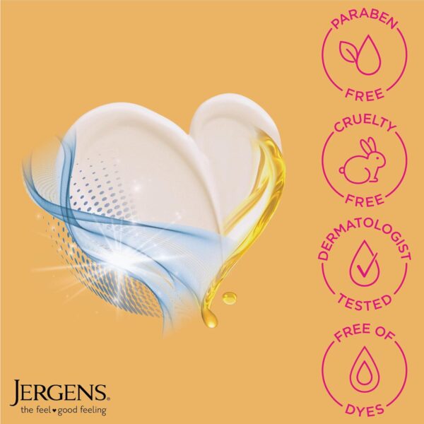 Jergens Skin Firming Body Lotion for Dry to Extra Dry Skin, Skin Tightening Cream with Collagen and Elastin, Hydralucence Blend Formula, 16.8 oz - Image 5