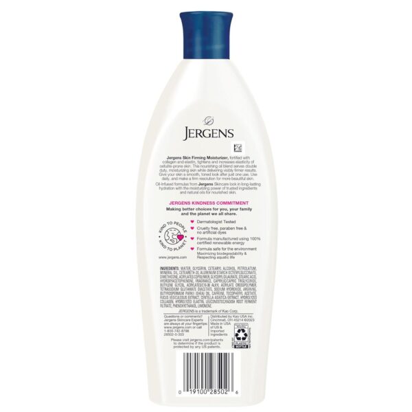 Jergens Skin Firming Body Lotion for Dry to Extra Dry Skin, Skin Tightening Cream with Collagen and Elastin, Hydralucence Blend Formula, 16.8 oz - Image 7