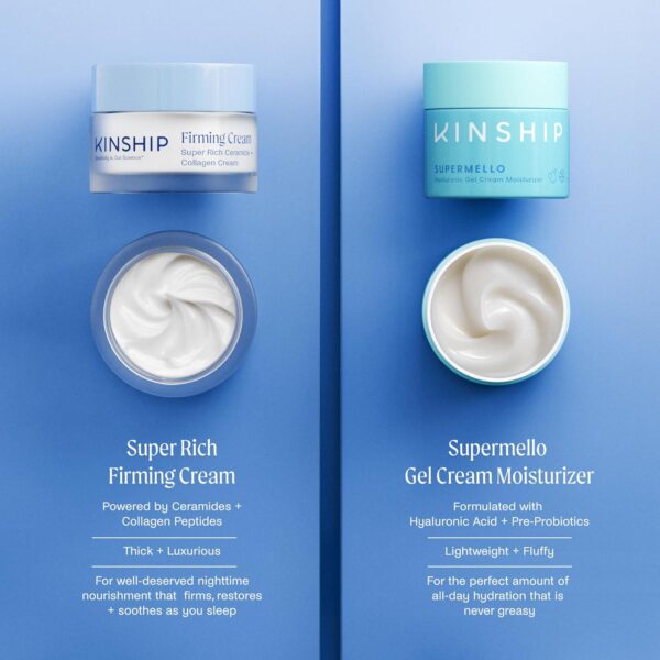 Kinship Super Rich Collagen + Ceramide Firming Cream - Anti-Aging Barrier Repair for Sensitive Skin - Moisturize + Tighten - Smooth Fine Lines - Synthetic Fragrance-Free + Dermatologist Approved - Image 4