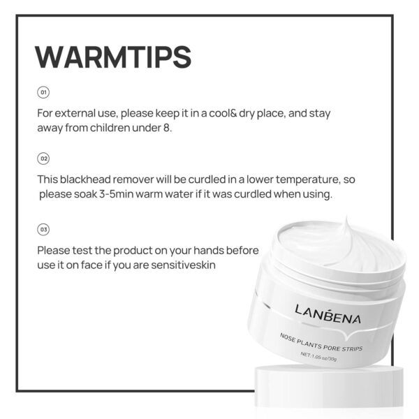 LANBENA Blackhead Remover - Peel Off Mask for Nose and Face, Blackhead Removal Kit 1.05oz - Image 9