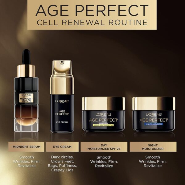 L'Oreal Paris Age Perfect Cell Renewal Anti-Aging, Anti-Wrinkle Night Moisturizer with Antioxidants 1.7 oz - Image 8