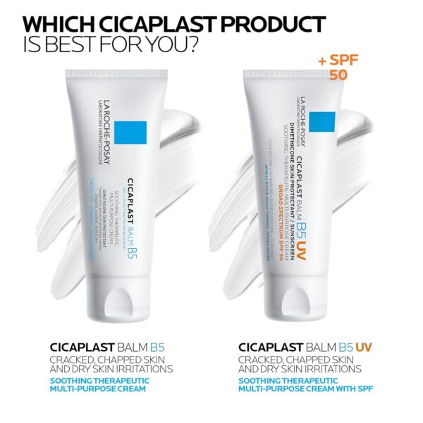 La Roche-Posay Cicaplast Balm B5, Healing Ointment and Soothing Therapeutic Multi Purpose Cream for Dry and Irritated Skin, Body and Hand Balm, Baby Safe, Fragrance Free - Image 5