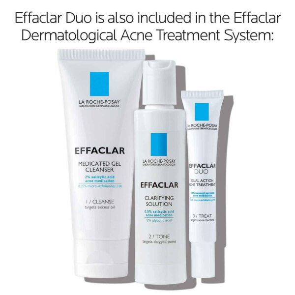 La Roche-Posay Effaclar Duo Dual Action Acne Spot Treatment Cream with Benzoyl Peroxide Acne Treatment for Acne and Blackheads, Lightweight Sheerness, Safe For Sensitive Skin - Image 9