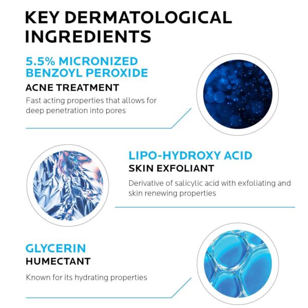 La Roche-Posay Effaclar Duo Dual Action Acne Spot Treatment Cream with Benzoyl Peroxide Acne Treatment for Acne and Blackheads, Lightweight Sheerness, Safe For Sensitive Skin - Image 5