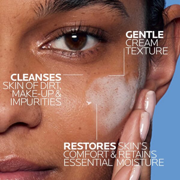 La Roche-Posay Toleriane Hydrating Gentle Face Cleanser | Hydrating Facial Cleanser With Niacinamide + Ceramides | Daily Face Wash For Dry Skin To Normal Skin | Sensitive Skin Tested | Fragrance Free - Image 3