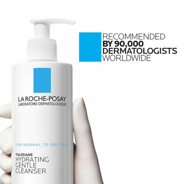 La Roche-Posay Toleriane Hydrating Gentle Face Cleanser | Hydrating Facial Cleanser With Niacinamide + Ceramides | Daily Face Wash For Dry Skin To Normal Skin | Sensitive Skin Tested | Fragrance Free - Image 10