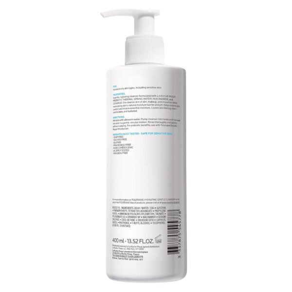 La Roche-Posay Toleriane Hydrating Gentle Face Cleanser | Hydrating Facial Cleanser With Niacinamide + Ceramides | Daily Face Wash For Dry Skin To Normal Skin | Sensitive Skin Tested | Fragrance Free - Image 11