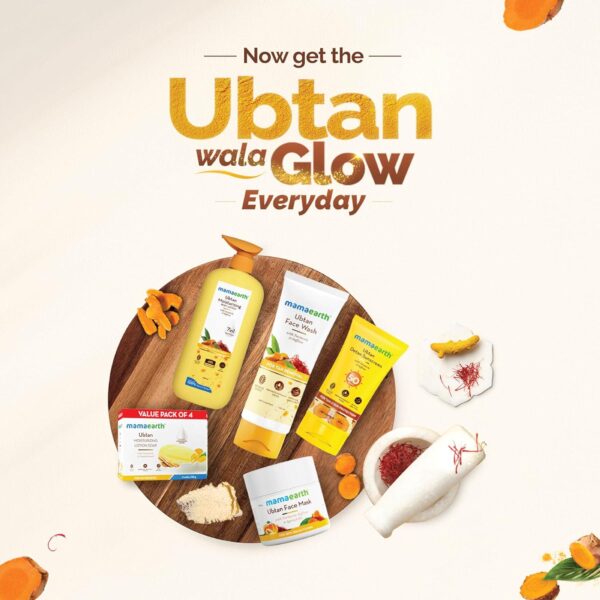 Mamaearth Ubtan De Tan Face Wash | Helps Reduce Tanning and Sun Damage | Gently Cleanses Dirt and Excess Oil | Enriched with Turmeric and Saffron | 3.38 Fl Oz (100ml) - Image 7