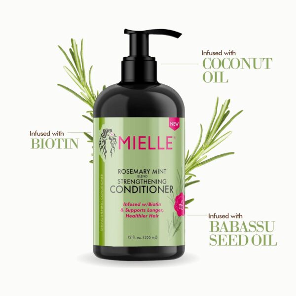 Mielle Organics Rosemary Mint Strengthening Conditioner with Biotin, 12 Ounce - Image 3