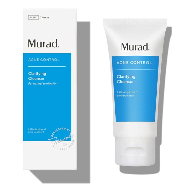 Murad Clarifying Cleanser - Acne Control Salicylic Acid and Green Tea Extract Face Wash - Exfoliating Acne Skin Care Treatment Backed by Science