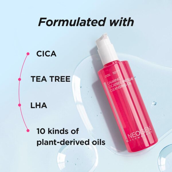 NEOGEN Calming Cleansing Oil Cica Tree Micellar 10.14Fl.Oz(300ml) - Cleansing oil for Sensitive Skin/Korean Skin Care/K-Beauty - Image 6