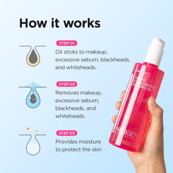 NEOGEN Calming Cleansing Oil Cica Tree Micellar 10.14Fl.Oz(300ml) - Cleansing oil for Sensitive Skin/Korean Skin Care/K-Beauty - Image 7