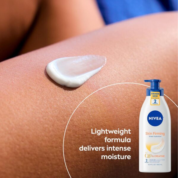 NIVEA Skin Firming Body Lotion Variety Pack with 16.9 Fl Oz Hydrating Body Lotion and 6.7 Oz Skin Firming Gel Cream - Image 5