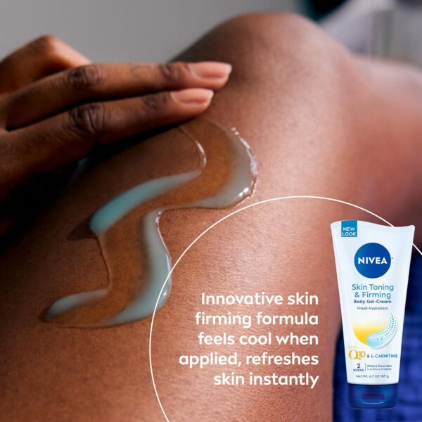 NIVEA Skin Firming Body Lotion Variety Pack with 16.9 Fl Oz Hydrating Body Lotion and 6.7 Oz Skin Firming Gel Cream - Image 7