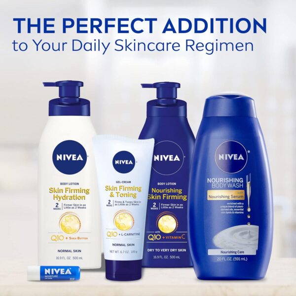 NIVEA Skin Firming and Toning Body Gel Cream with Q10, Firming Body Cream, Moisturizing Skin Cream, 6.7 Oz Tube - Image 7