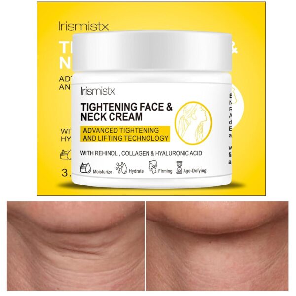 Neck Tightening Cream, Neck Cream, Skin Tightening Cream for Face, Neck, Chest and Décolleté, Neck Firming Cream for Tightening and Wrinkles for an Even Skin Tone and Neck Lift