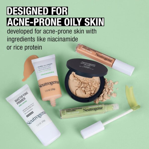 Neutrogena Mattifying Primer with Shine Control, Lightweight Pore Blurring Face Primer Blurs the Look of Pores and Helps Reduce Shine, Matte Primer with Niacinamide, 1 oz - Image 8