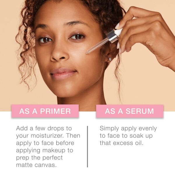 Neutrogena Shine Control Matte Booster Face Primer and Serum, Skin-Mattifying Serum-to-Primer with Rice Protein, Absorbs Excess Oil and Keeps Skin Shine Free, 1.0 fl. oz - Image 4