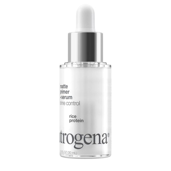 Neutrogena Shine Control Matte Booster Face Primer and Serum, Skin-Mattifying Serum-to-Primer with Rice Protein, Absorbs Excess Oil and Keeps Skin Shine Free, 1.0 fl. oz - Image 6