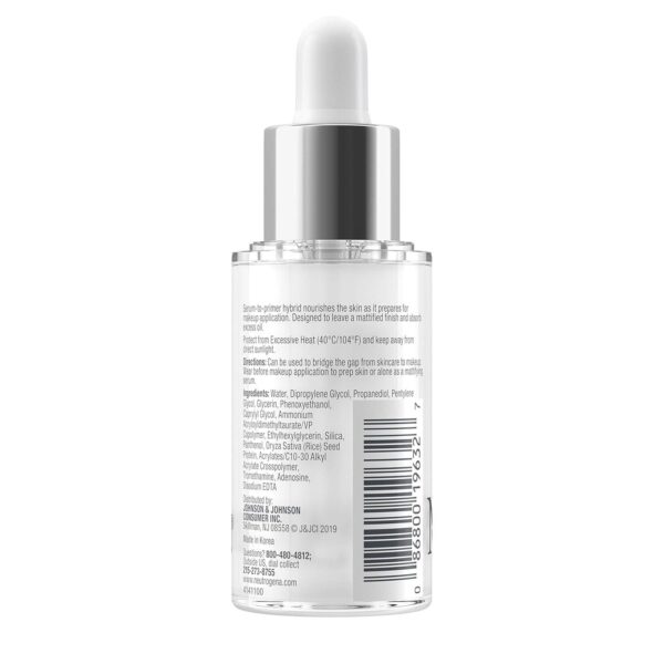 Neutrogena Shine Control Matte Booster Face Primer and Serum, Skin-Mattifying Serum-to-Primer with Rice Protein, Absorbs Excess Oil and Keeps Skin Shine Free, 1.0 fl. oz - Image 7