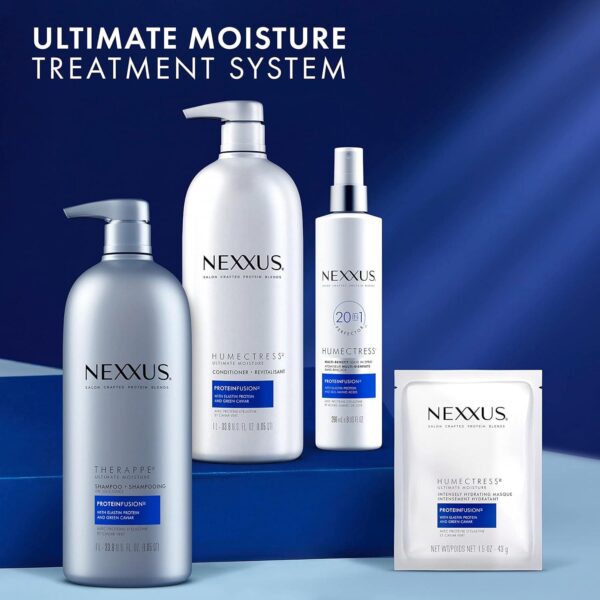 Nexxus Humectress Moisturizing Conditioner Ultimate Moisture for Dry Hair Moisturizing ProteinFusion with Elastin Protein and Green Caviar 33.8 oz - Image 6