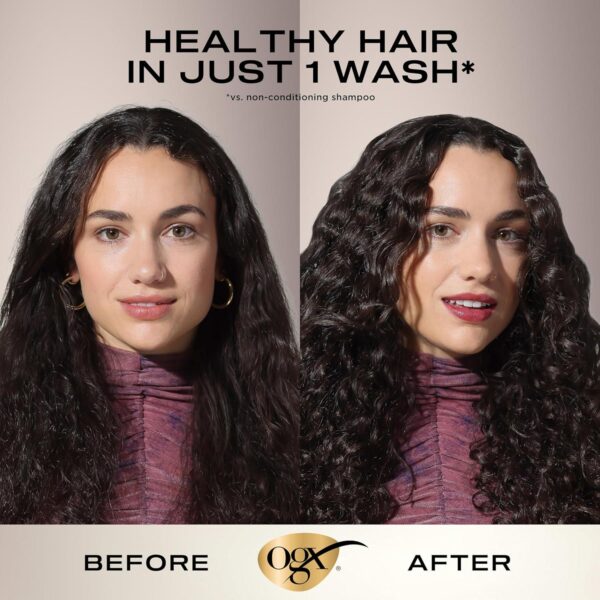 OGX Nourishing + Coconut Milk Shampoo and Conditioner, Set, 25.4 Fl Oz (Pack of 2) - Image 3