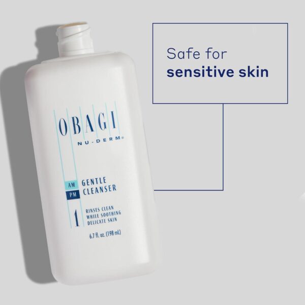 Obagi Medical Nu-Derm Gentle Face Cleanser for Normal to Dry Sensitive Skin Daily Facial Cleanser Gently Removes Dirt, Oil, Makeup and Impurities - Image 4