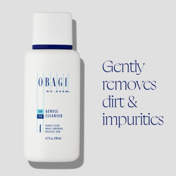 Obagi Medical Nu-Derm Gentle Face Cleanser for Normal to Dry Sensitive Skin Daily Facial Cleanser Gently Removes Dirt, Oil, Makeup and Impurities - Image 2