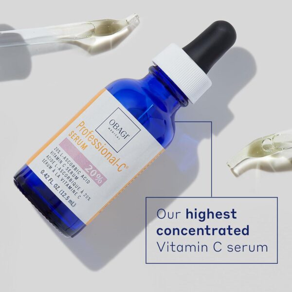 Obagi Professional-C 20% Vitamin C Serum Helps Brighten Skin Tone and Minimize the Appearance of Fine Lines and Wrinkles 0.42 oz - Image 5