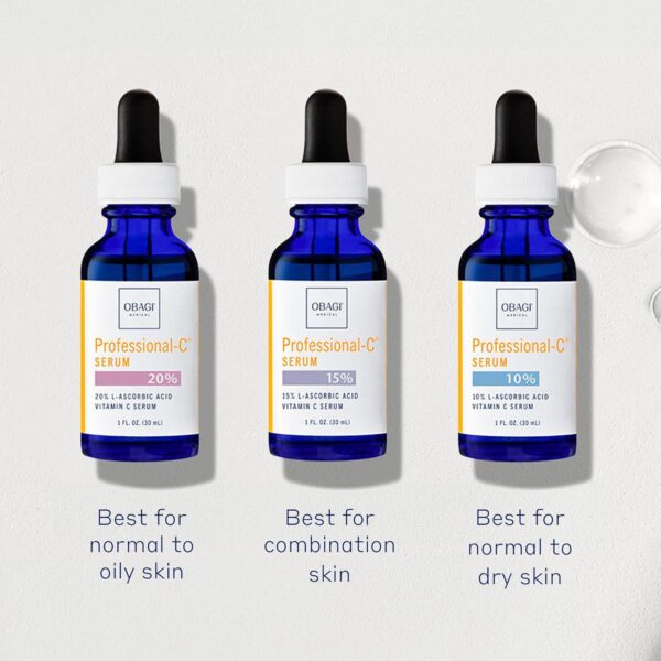 Obagi Professional-C 20% Vitamin C Serum Helps Brighten Skin Tone and Minimize the Appearance of Fine Lines and Wrinkles 0.42 oz - Image 3