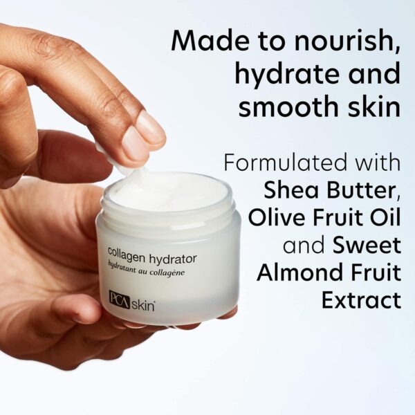 PCA SKIN Hydrating Collagen Cream for Face, Collagen Hydrator Night Cream, Hydrates and Firms Dry Mature Skin, Made with Shea Butter, Olive Fruit Oil, and Sweet Almond Fruit Extract, 1.7 oz Tub - Image 4