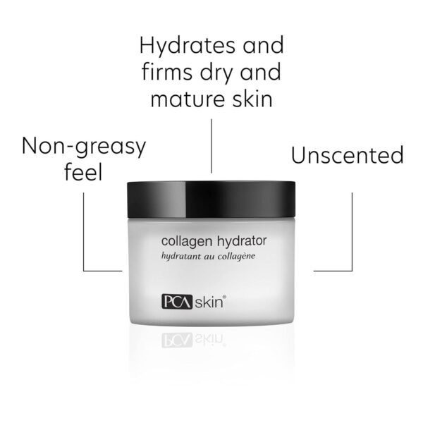 PCA SKIN Hydrating Collagen Cream for Face, Collagen Hydrator Night Cream, Hydrates and Firms Dry Mature Skin, Made with Shea Butter, Olive Fruit Oil, and Sweet Almond Fruit Extract, 1.7 oz Tub - Image 5