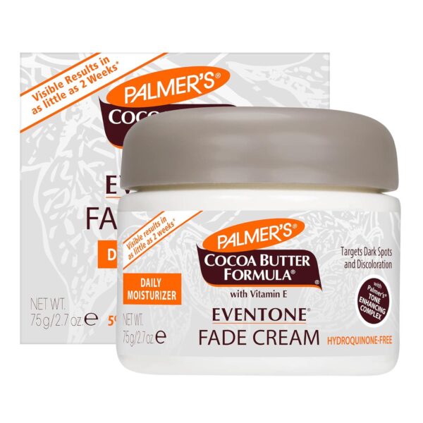 Palmer's Cocoa Butter Formula Eventone Fade Cream, Anti-Dark Spot Fade Cream with Vitamin E and Niacinamide, Helps Reduce Dark Spots and Age Spots, 2.7 Ounce