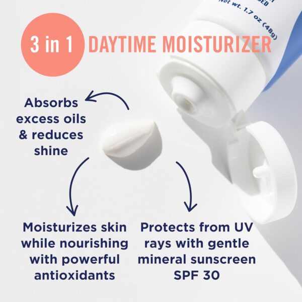 PanOxyl AM Oil Control Moisturizer, NEW Sheer Formula, Absorbs Excess Oil and Reduces Shine, with Mineral Sunscreen for Acne Prone and Oily And All Skin Tones - 1.7 oz - Image 4