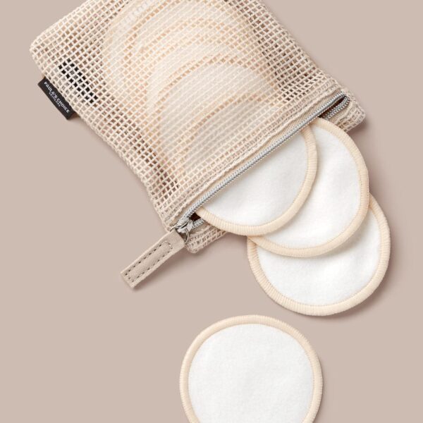 Paula's Choice Reusable Makeup Remover Pads, Eco-Friendly Cotton and Bamboo Rounds for Toner and Exfoliants, Includes Washable Bag for Laundry and Storage, 10 Count - Image 3