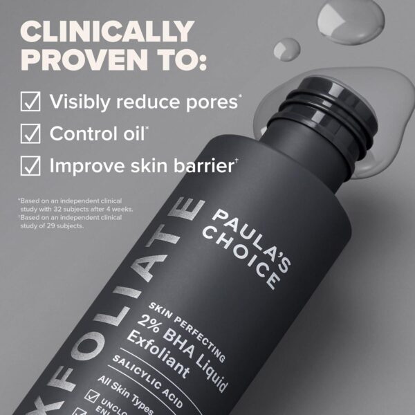 Paula's Choice SKIN PERFECTING 2% BHA Liquid Salicylic Acid Exfoliant-Facial Exfoliant for Blackheads, Enlarged Pores, Wrinkles and Fine Lines - Image 4