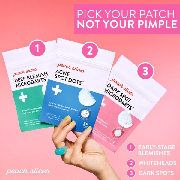 Peach Slices | Deep Blemish Microdarts | Acne Patch | Early Stage and Deep Pimples | Fast-Acting | Salicylic Acid | Tea Tree Oil | Niacinamide | Cica | Hyaluronic Acid | Spot Treatment | 9 Patches - Image 7